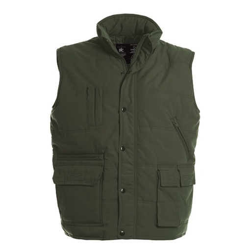 Kamizelka Unisex z Regulacją i Kieszeniami BCJU880 - Olive