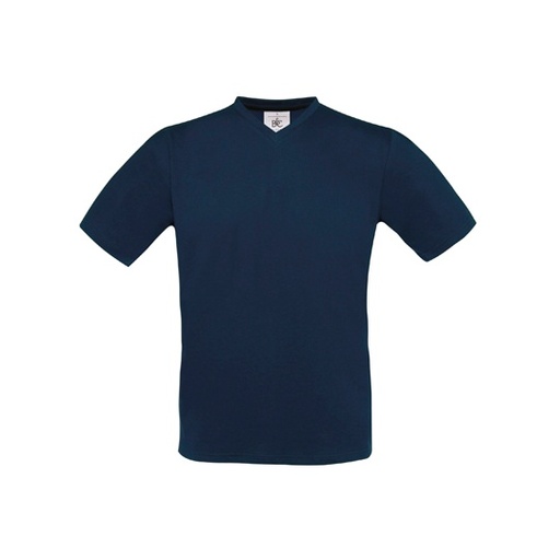 T-Shirt Klasyczny z Dekoltem V BCTU006 - Navy