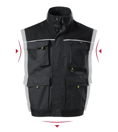 [W5494R7] Kamizelka robocza MW54 - ebony gray