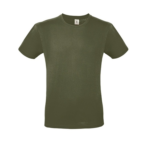 T-Shirt bawełniany z krótkim rękawem BCTU01T - Urban Khaki