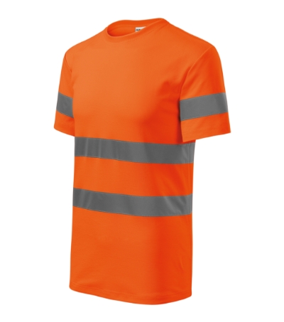 [1V99813] Koszulka unisex M1V9 - fluorescencyjny pomarańczowy