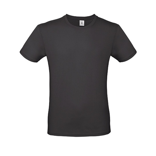 T-Shirt bawełniany z krótkim rękawem BCTU01T - Black Pure