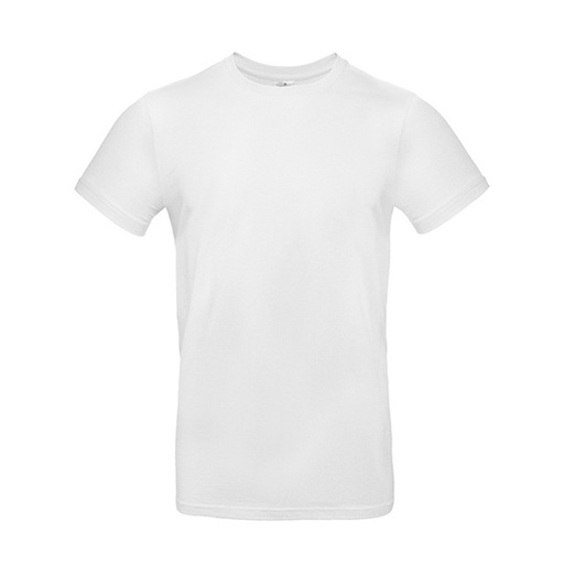 T-Shirt Bawełniany z Krótkim Rękawem BCTU03T - White