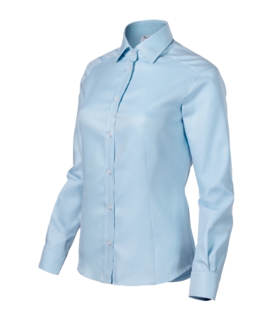 Koszula damska M265 - slant blue/white