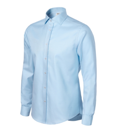 Koszula męska M264 - slant blue/white
