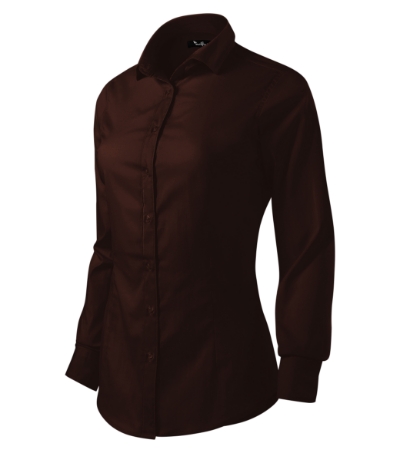 [2632716] Koszula damska M263 - kawowy