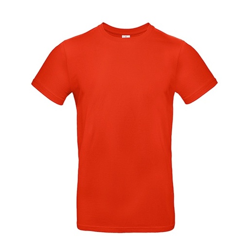 T-Shirt bawełniany z krótkim rękawem BCTU03T - Fire Red