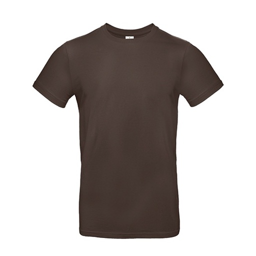 T-Shirt bawełniany z krótkim rękawem BCTU03T - Brown