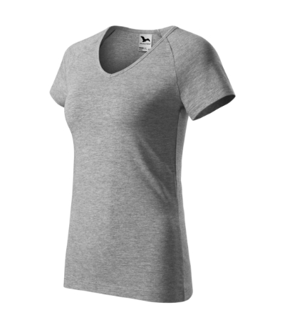 Koszulka damska M128 - ciemnoszary melanż