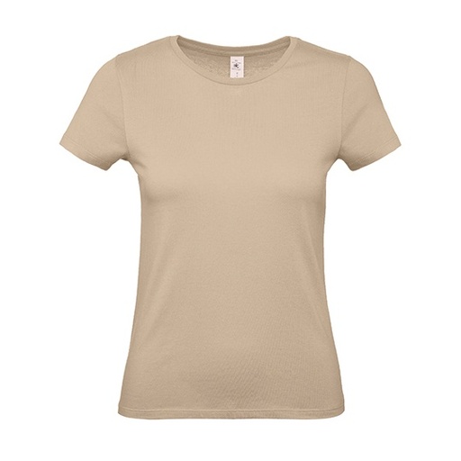 T-Shirt Damski Klasyczny Bawelniany BCTW02T - Sand