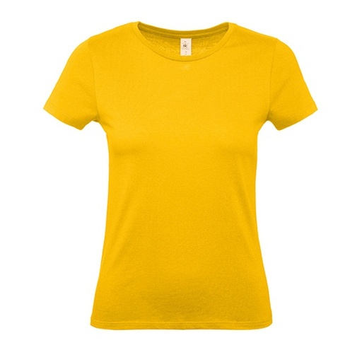 T-Shirt Damski Klasyczny Bawelniany BCTW02T - Gold