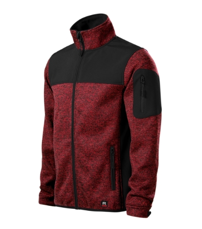 Softshell kurtka męska M550 - knit marlboro red