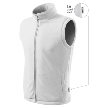 Kamizelka polarowa unisex M518 - biały 00