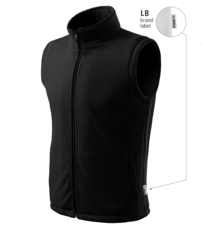 Kamizelka polarowa unisex M518 - czarny 01