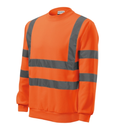 [4V69814] Bluza unisex M4V6 - Fluorescencyjny pomarańczowy