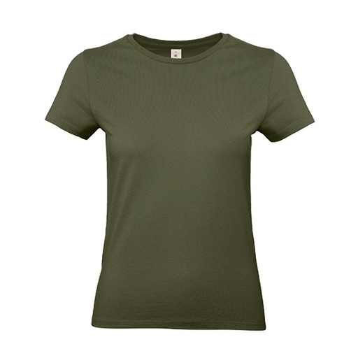 Damski T-shirt z bawełny ring-spun BCTW04T - Urban Khaki