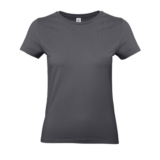 Koszulka Damska Klasyczna Bawelna Ring-Spun BCTW04T - Dark Grey (Solid)