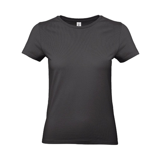 Damski T-shirt z bawełny ring-spun BCTW04T - Used Black