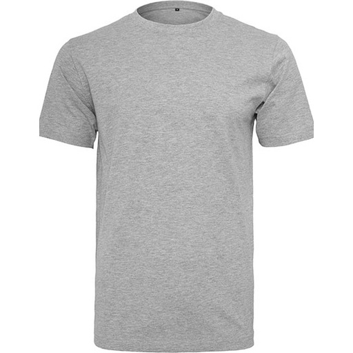 T-Shirt Slim z Okrągłym Dekoltem BY004 - Heather Grey