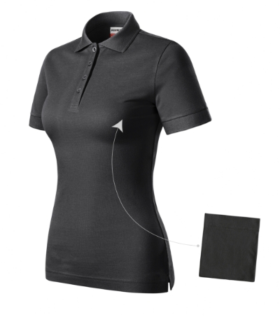 Koszulka polo damska MR21 - ebony gray