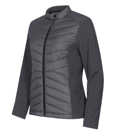 Kurtka hybrydowa damska M556 - Light Anthracite