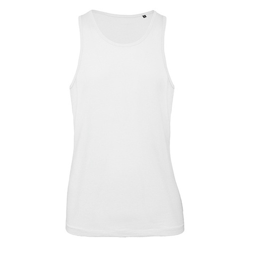 Tank top męski Klasyczny Bawełna Organiczna BCTM072 - White