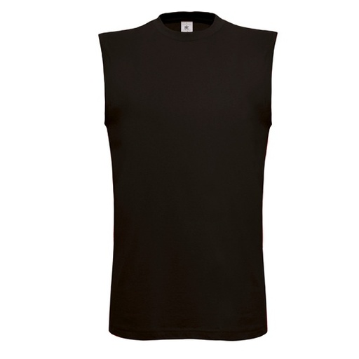 T-Shirt Slim Bez Rękawów BCTM201 - Black