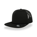 Czapka 5‑panelowa z siateczką Snapback - Black