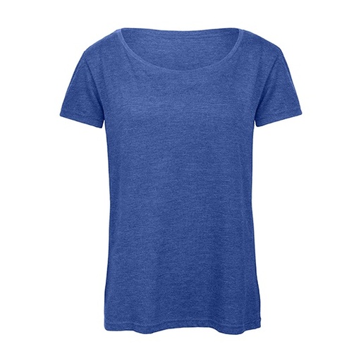 Damski T-shirt Triblend BCTW056 - Heather Royal Blue