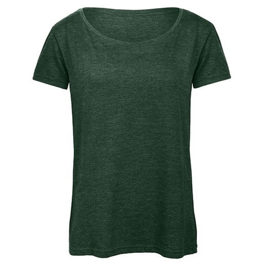 Damski T-shirt Triblend BCTW056 - Heather Forest