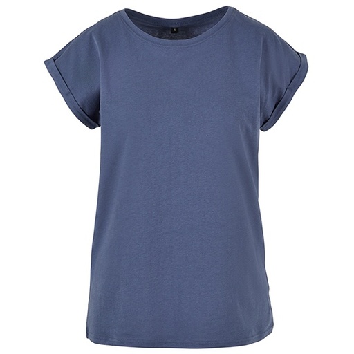 Koszulka Damska Długa Bawełniana Jersey BY021 - Vintage Blue