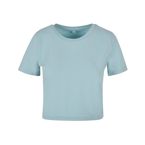 Damski krótki T-shirt BY042 - Ocean Blue