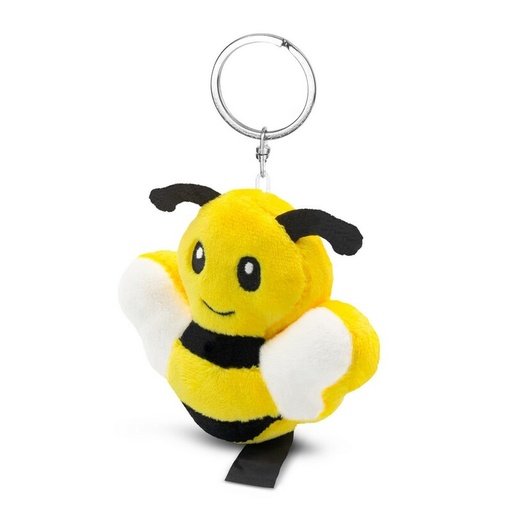 [HE851-08] Pluszowa pszczoła RPET, brelok | Miro HE851-08 - żółty