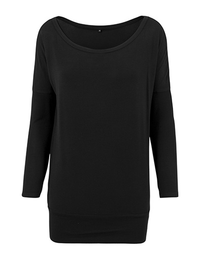 Damska koszulka z wiskozy BY041 - Black