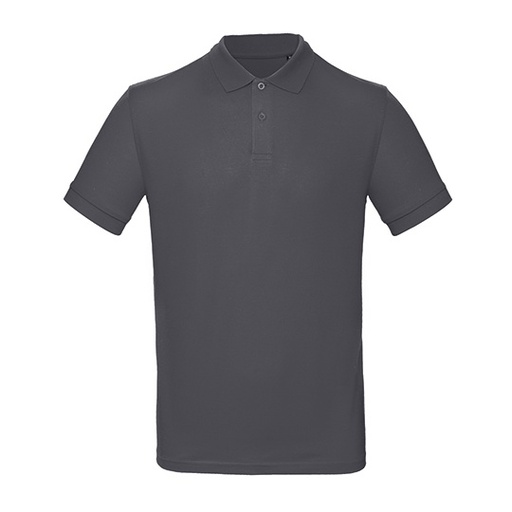 Koszulka polo męska z krótkim rękawem BCPM430 - Dark Grey (Solid)