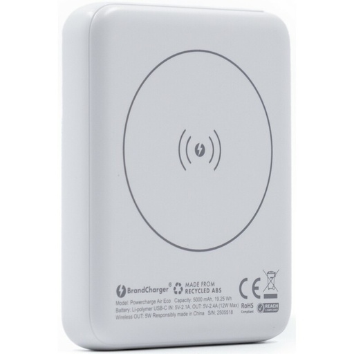 Magnetyczny power bank 5000 mAh BrandCharger Powercharge Air VB188-02 - bialy