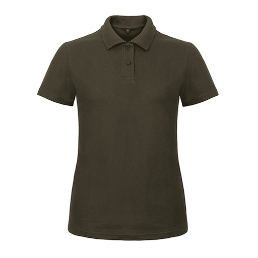 Damska koszulka polo slim BCPWI11 - Brown