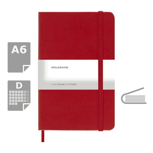 Kalendarz MOLESKINE VM292-05/2027 - czerwony