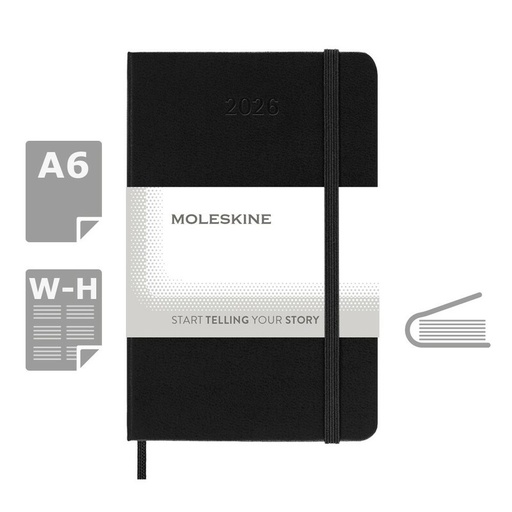 Kalendarz MOLESKINE VM295-03/2027 - czarny