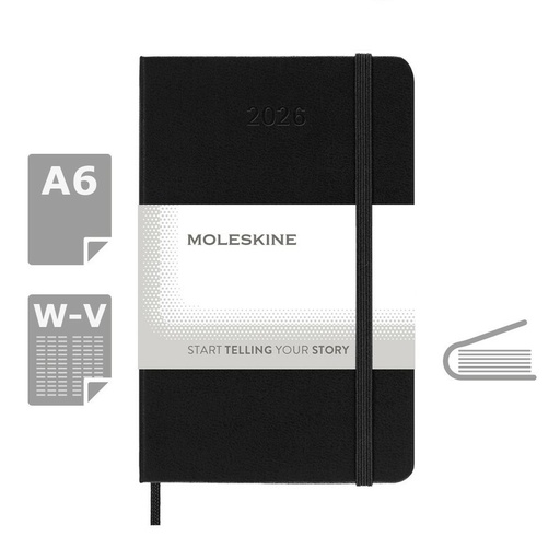 Kalendarz MOLESKINE VM296-03/2027 - czarny