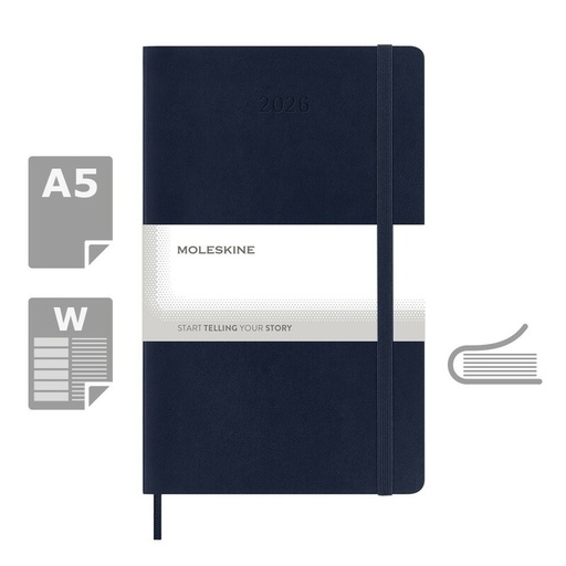 Kalendarz MOLESKINE VM398-27/2027 - ciemnoniebieski