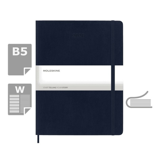 Kalendarz MOLESKINE VM493-27/2027 - ciemnoniebieski