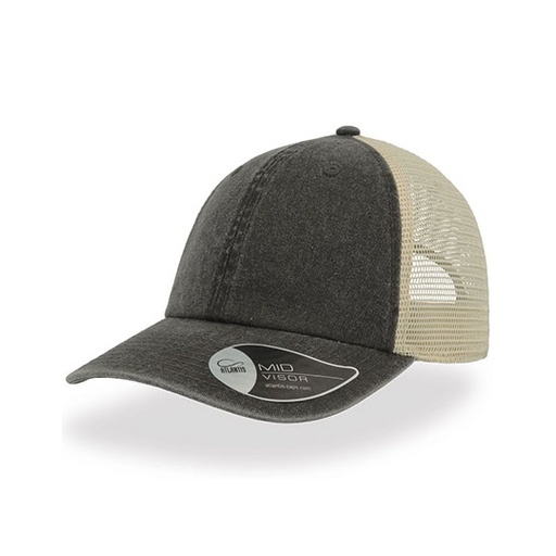 Czapka Trucker AT667 - Black & Stone
