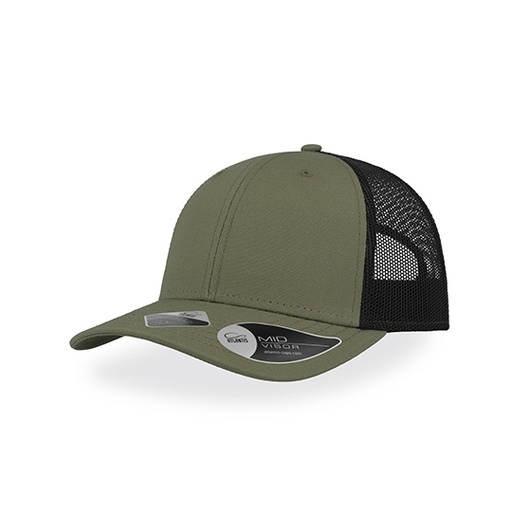 [AT671-1000298132] Czapka Trucker AT671 - Olive & Black