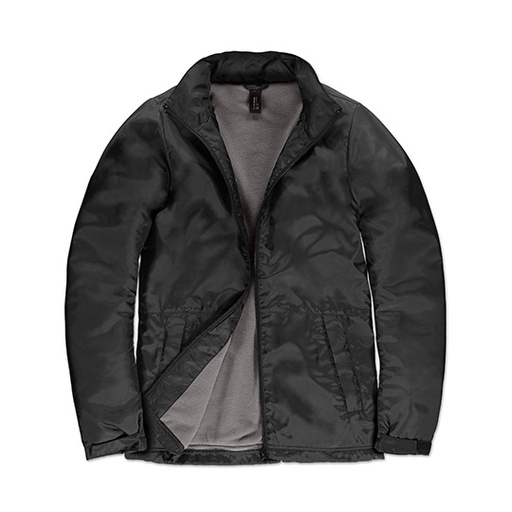 Damska kurtka przeciwdeszczowa BCJW826 - Black & Warm Grey