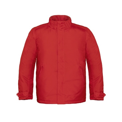 Meska kurtka z chowanym kapturem BCJM970 - Deep Red