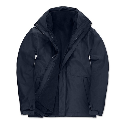 Kurtka 3w1 Wodoodporna z Polarem BCJU873 - Navy