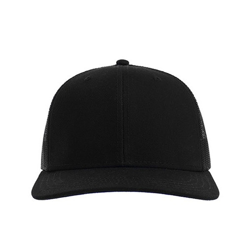 [AT683-1000363097] Czapka 6-panelowa Bawełna Recykling AT683 - Black & Black