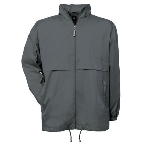 Kurtka unisex składana z kapturem BCJU801 - Dark Grey (Solid)