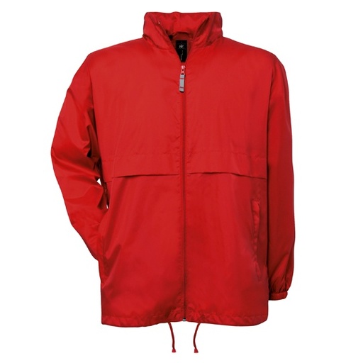 Kurtka unisex składana z kapturem BCJU801 - Red